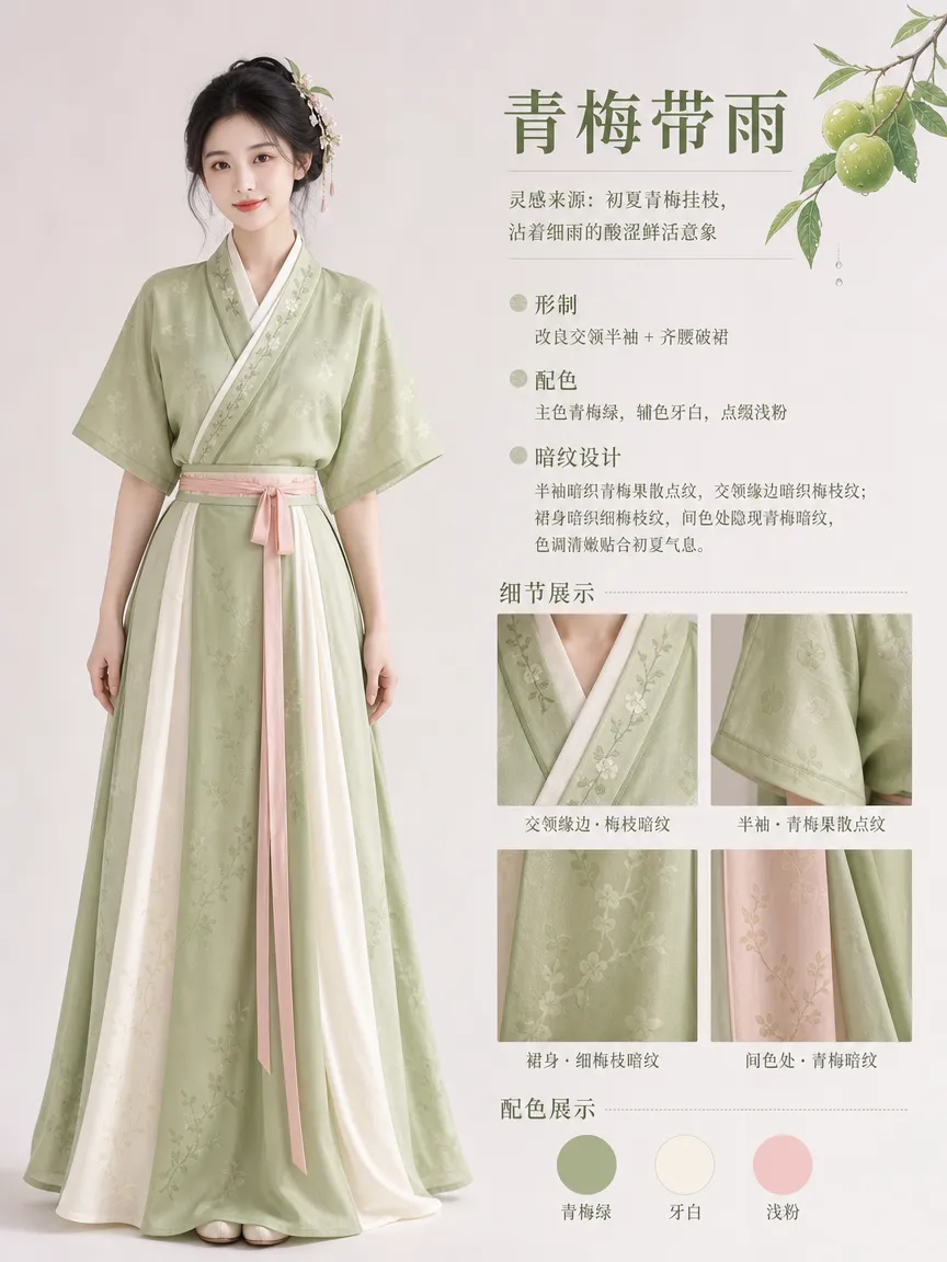 汉服丨青梅带雨，轻挽汉襦映一襟清辉-汉服衣・汉服艺 | HanFuYi  https://hanfuyi.com
